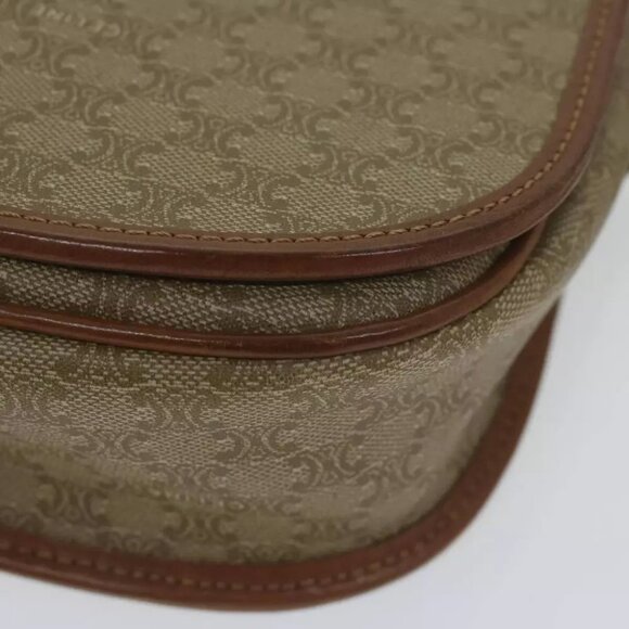 CELINE Macadam Canvas Shoulder Bag Beige Auth ai726 - Picture 13 of 16